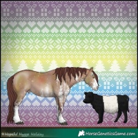 Horse Color:White Spotted Chocolate Brown Dun