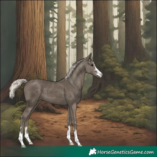 Horse Color:Silver Smoky Black
