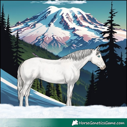 Horse Color:Cremello Roan Dun 