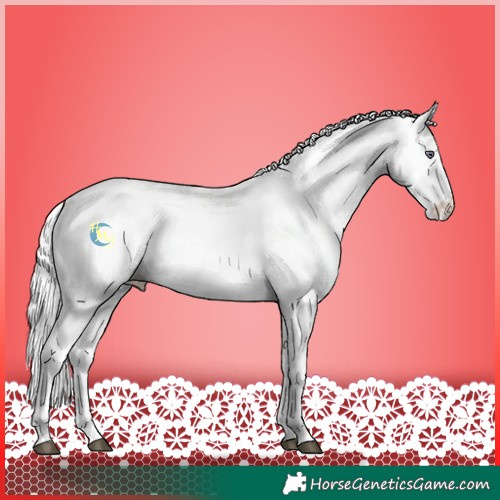 Horse Color:Chocolate Palomino Chinchilla Roan Dun Skewed LP Spotted