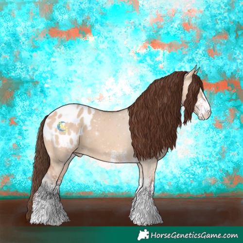Horse Color:White Spotted Bay Dun Blanket