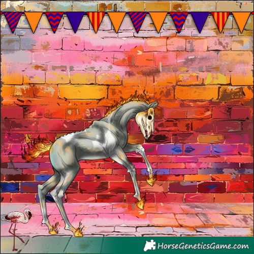 Horse Color:Watercolor Classic Champagne Tobiano 