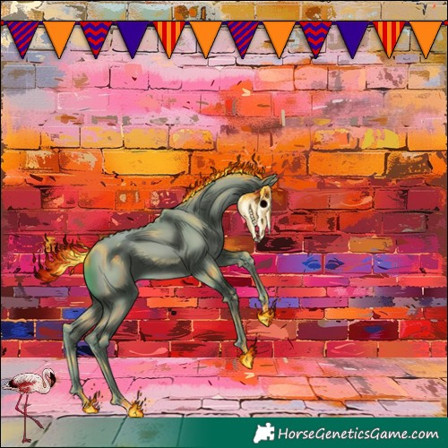 Horse Color:Watercolor Classic Champagne 