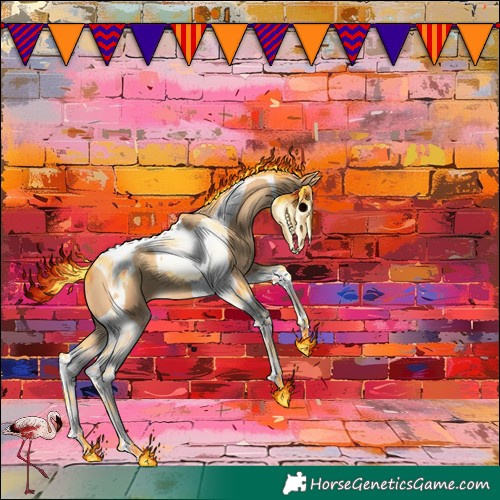 Horse Color:Gold Champagne Tobiano