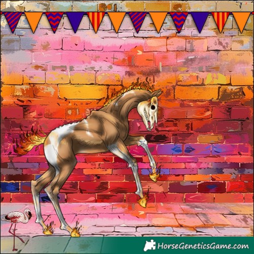 Horse Color:Chestnut Tobiano 
