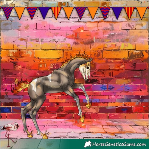Horse Color:Classic Champagne Tobiano 