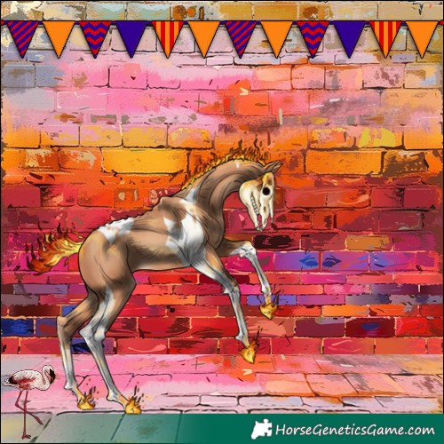 Horse Color:Gold Champagne Tobiano 