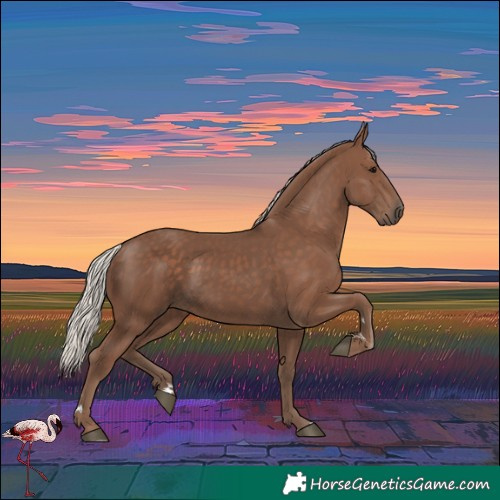 Horse Color:Silver Black 
