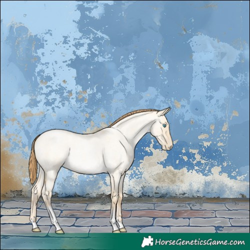 Horse Color:Buckskin Roan Pearl Dun Tobiano Rabicano
