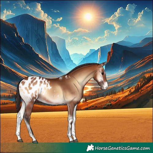 Horse Color:Bay Onyx Tobiano Blanket Rabicano 