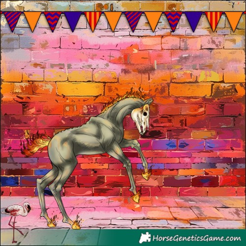 Horse Color:Watercolor Classic Champagne 
