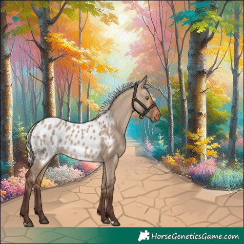 Horse Color:Silver Brown Dun Blanket Rabicano 