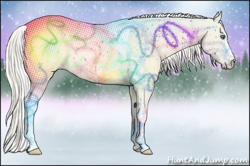 Horse Color:Cremello Dun Tobiano 