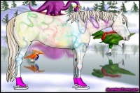 Horse Color:Perlino Dun Tobiano 