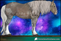 Horse Color:White Spotted Silver Brown Ice Splash