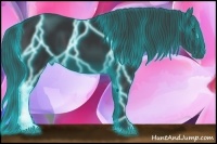 Horse Color:Thunderstruck Black Frame