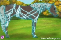 Horse Color:Thunderstruck Silver Black Sabino
