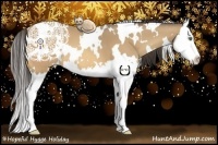 Horse Color:White Spotted Amber Cream Champagne Splash 