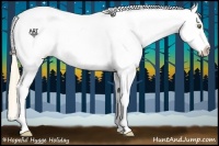 Horse Color:White Spotted Gold Champagne Frame Varnish