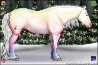 Horse Color:Silver Smoky Black Ice Pearl Sabino Splash
