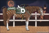 Horse Color:Chestnut Sabino 