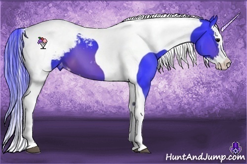 Horse Color:Watercolor Brown Splash Tobiano Snowcap 