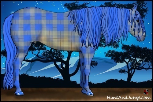 Horse Color:Watercolor Plaid  Brown 