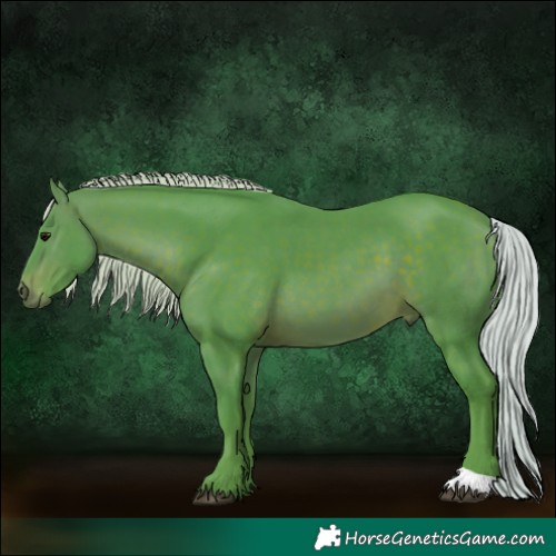 Horse Color:Watercolor Silver Bay