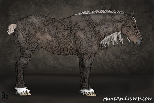 Horse Color:Silver Black Ice 