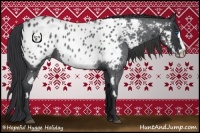 Horse Color:White Spotted Blue Roan Splash Frame Blanket 