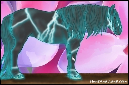 Horse Color:Thunderstruck Black Frame