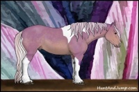 Horse Color:Watercolor Silver Brown Tobiano 