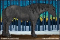 Horse Color:Black  Brindle