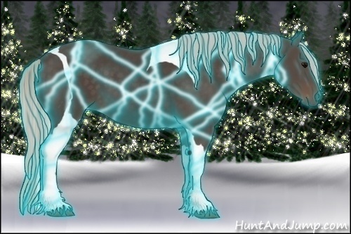 Horse Color:Thunderstruck Silver Black Tobiano