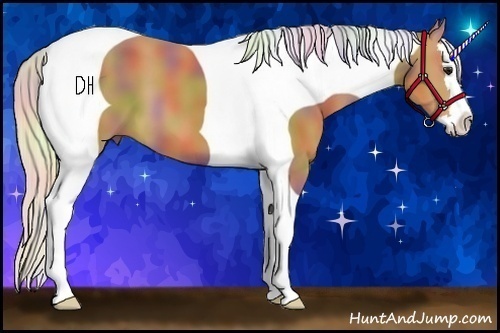 Horse Color:Nacre Silver Bay Splash Tobiano 