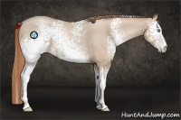 Horse Color:White Spotted Smoky Black Pearl 