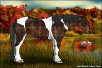 Horse Color:Plaid Bay Ice Tobiano