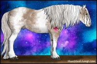 Horse Color:White Spotted Silver Bay Ice