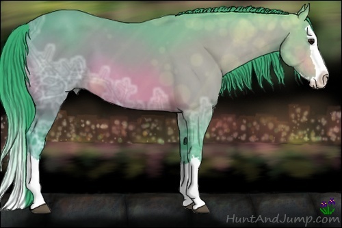 Horse Color:Watercolor Bay Ice Sabino Splash