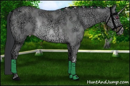Horse Color:Sable Champagne Chinchilla Ice Rabicano Brindle