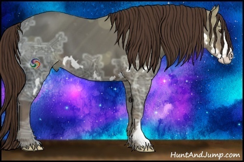 Horse Color:Liver Chestnut Ice Splash Frame 