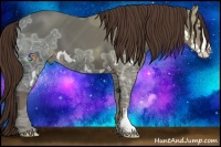 Horse Color:Liver Chestnut Ice Splash Frame 