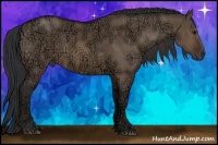 Horse Color:Brown Ice Dun Brindle