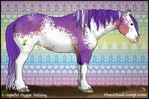 Horse Color:Watercolor White Spotted Brown Splash