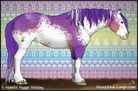 Horse Color:Watercolor White Spotted Brown Splash 