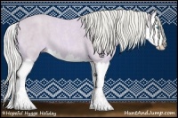Horse Color:Watercolor Cremello Splash  Brindle