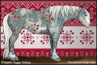 Horse Color:Cremello Ice Splash Frame  Brindle