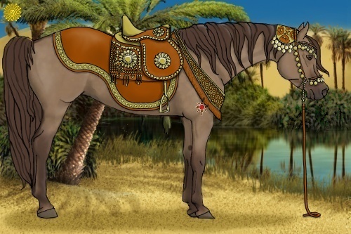 Horse Color:Liver Red Dun 