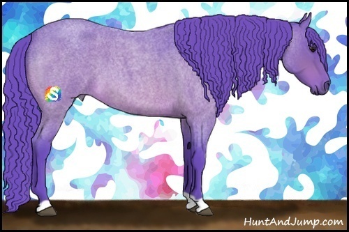 Horse Color:Watercolor Bay Roan 