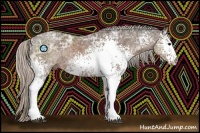 Horse Color:White Spotted Silver Black Ice Sabino